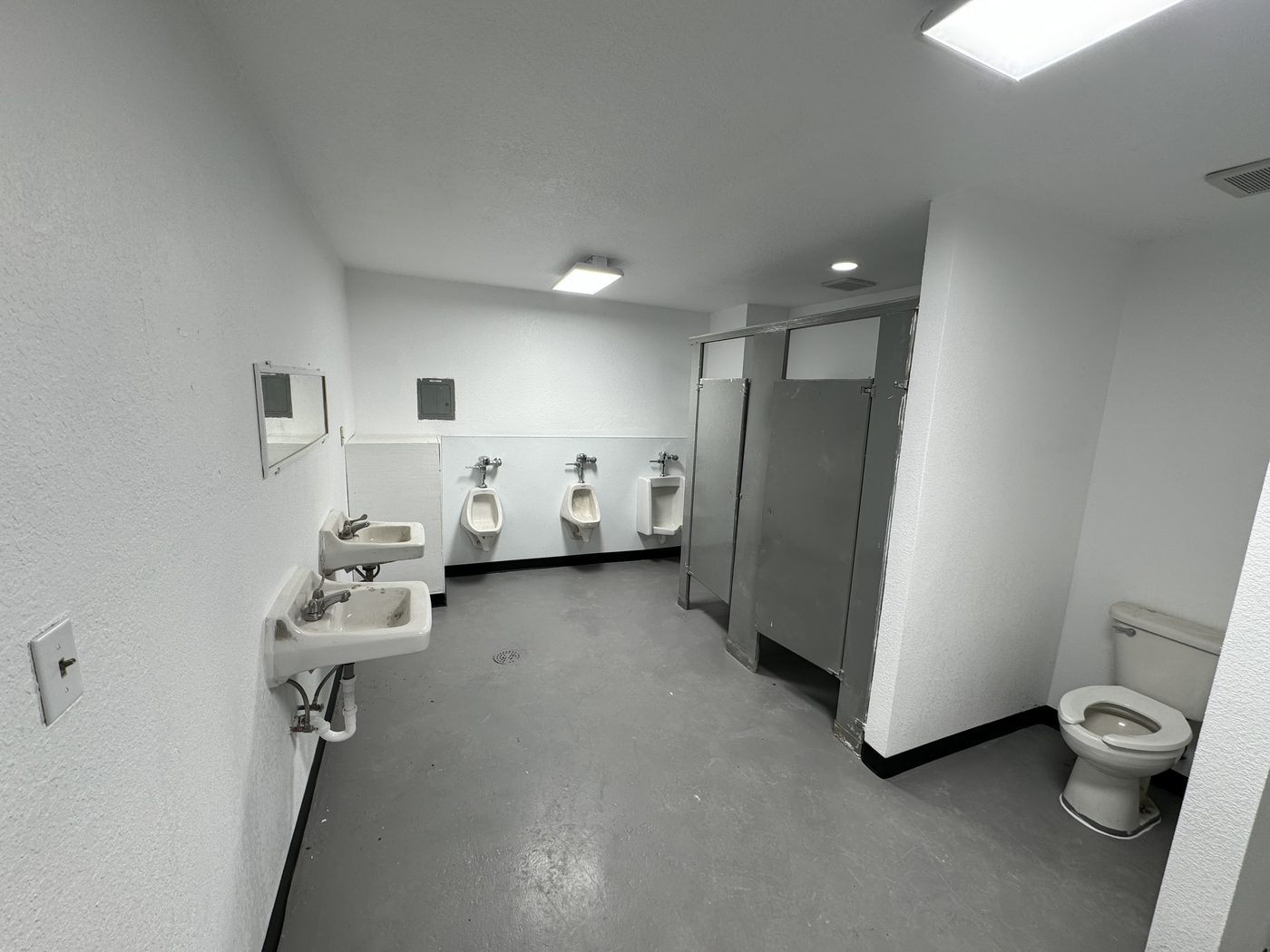 Commercial restroom build-out